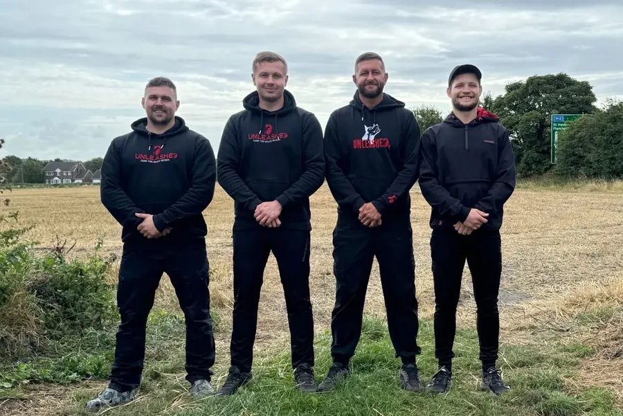 Dog training session at Brandreth House Farm